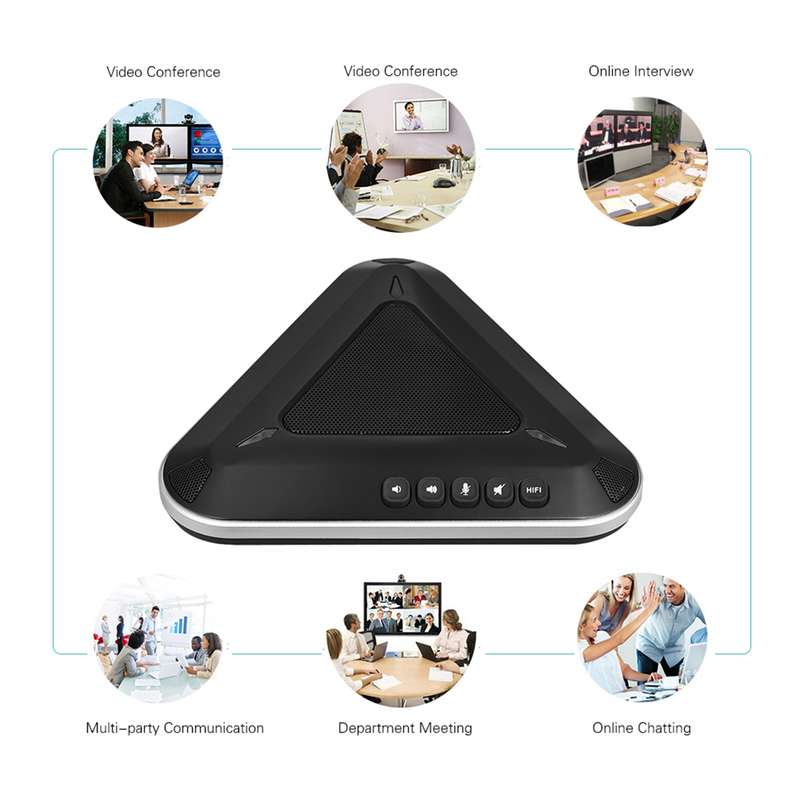 MST-A1S USB Video Conference Microphone Speakerphone 360 Audio Pickup Support Skype MSN QQ f