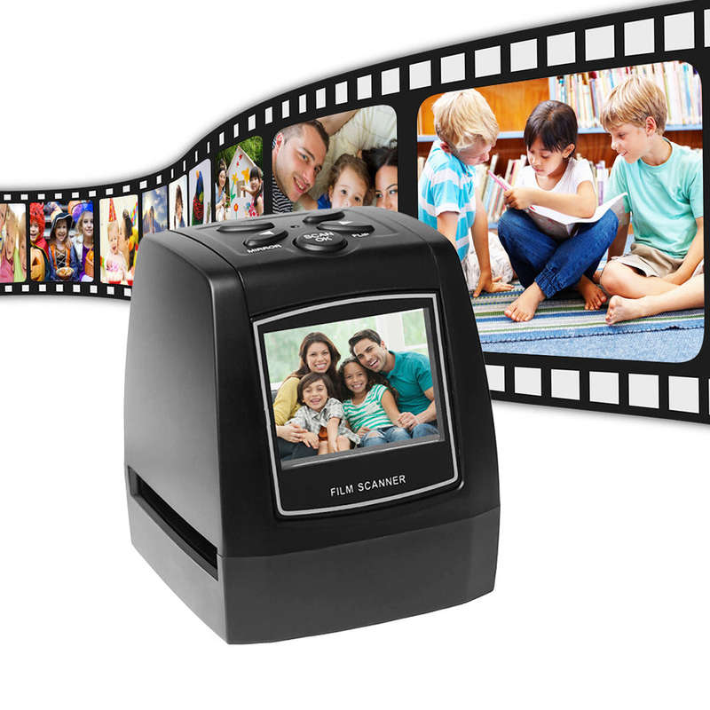 Portable Negative Film Scanner 35mm 135mm Slide Film Converter Photo Digital Image Viewer wit