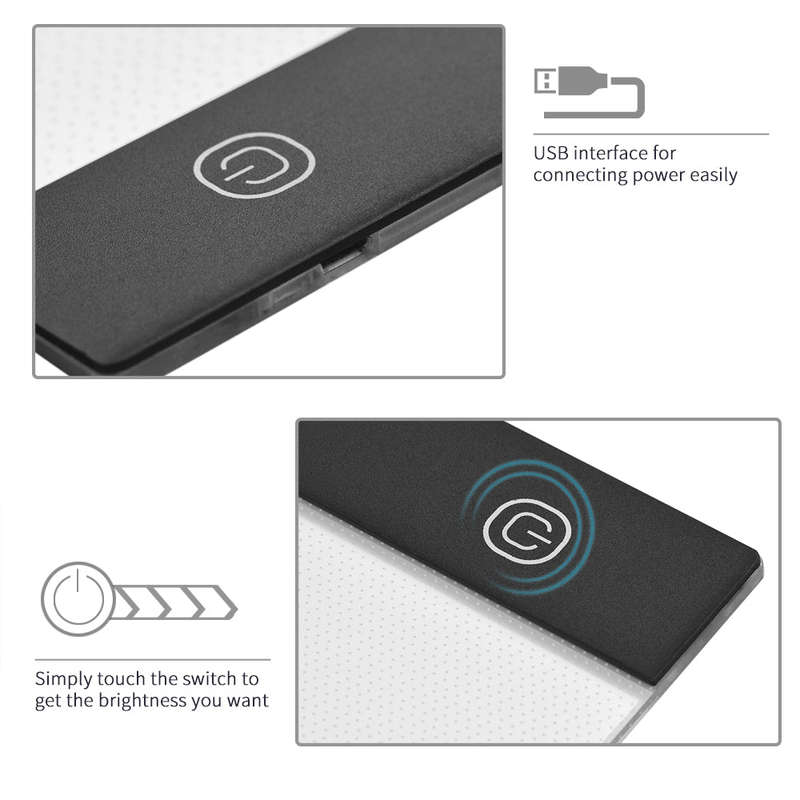 A3 Large-size Light Box LED Artcraft Tracing Light Pad Stepless Dimming Eye-protecting Pad fo