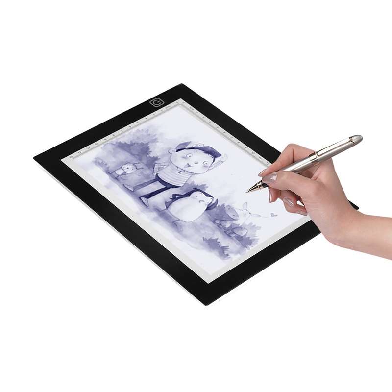 Portable A5 Light Box Tracer USB Powered Ultra-thin LED Artcraft Light Pad Copy Board with Sc