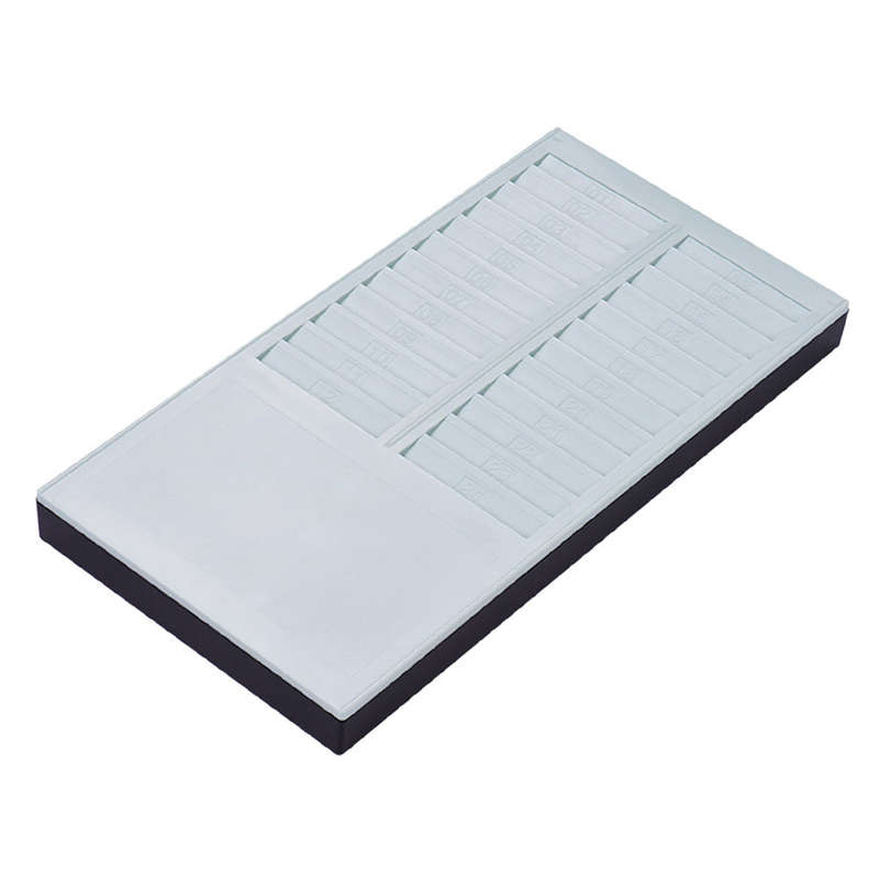 Bisofice Time Card Rack Wall Mount Holder 24 Pocket Slot for Attendance Recorder Punch Time O