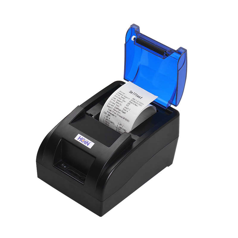 HOIN Portable 58mm Thermal Receipt Printer with BT & USB Interface High Speed Bill Ticket Cle