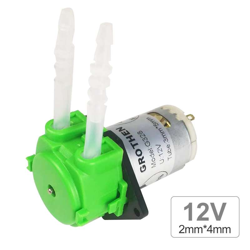 DC 12V Dosing Pump Peristaltic Pump Mini Water Liquid Pump Peristaltic Tube Head Self-Priming