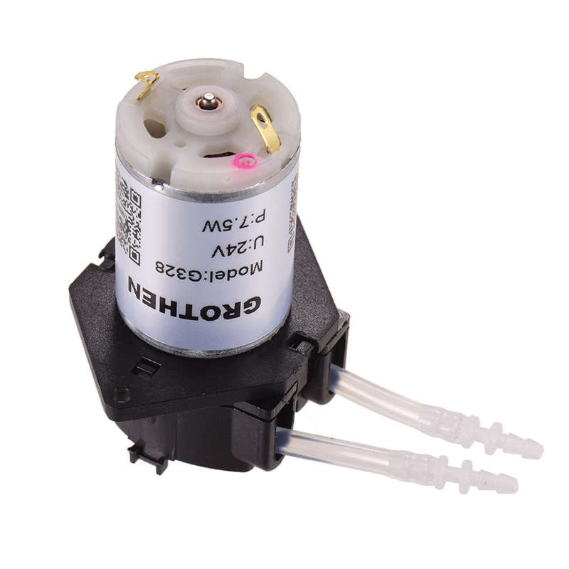 GROTHEN DC 24V Dosing Pump Peristaltic Pump Mini Water Liquid Pump Peristaltic Tube Head Self