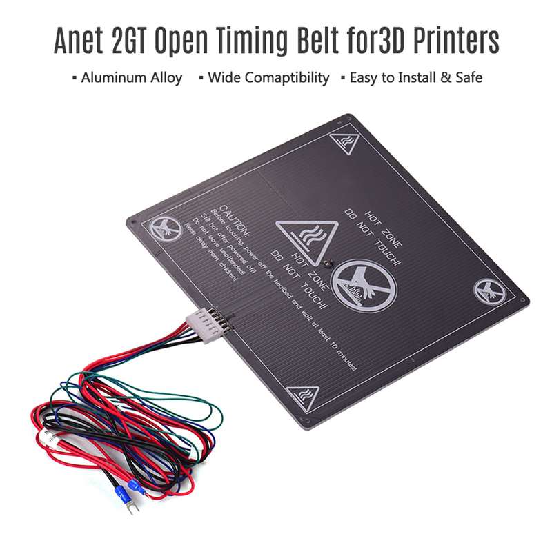 Anet 3D Printer Hot Bed Base Plate Heating Platform Heatbed Aluminum Plate Size 220 * 220 * 3