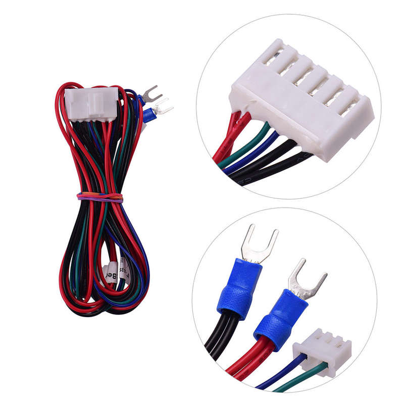 Hotbed Wire(20AWG) Heatbed Heated Bed Wire Line Cable for Anet A8 Plus E16 3D Printer Upgrade