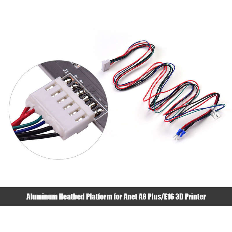 Hotbed Wire(20AWG) Heatbed Heated Bed Wire Line Cable for Anet A8 Plus E16 3D Printer Upgrade