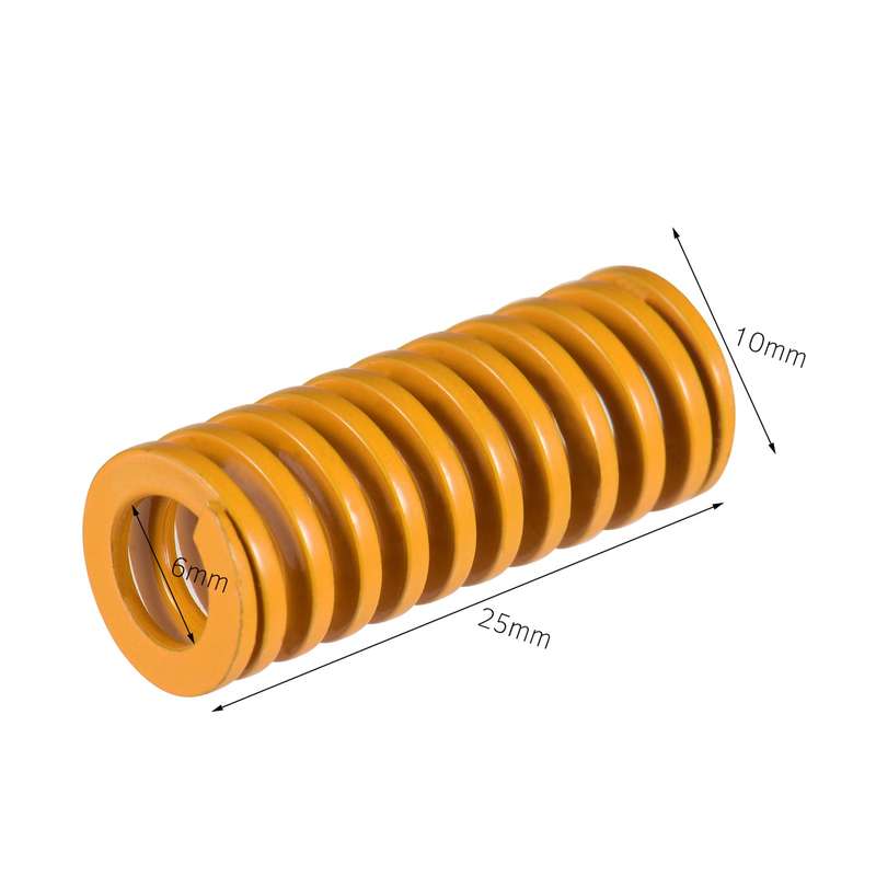 Yellow Mould Springs Heated Bed Compression Die Spring 10mm OD 25mm Length Compatible with Cr