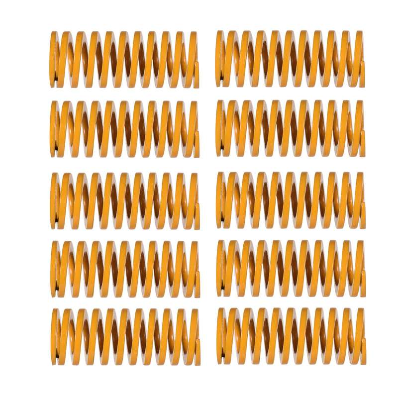 Yellow Mould Springs Heated Bed Compression Die Spring 10mm OD 25mm Length Compatible with Cr