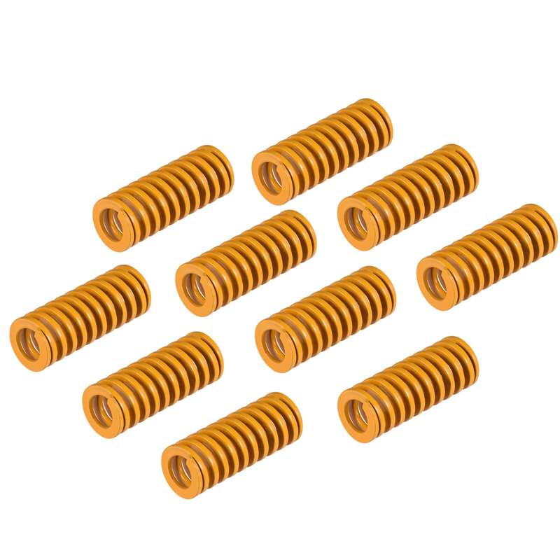 Yellow Mould Springs Heated Bed Compression Die Spring 10mm OD 25mm Length Compatible with Cr