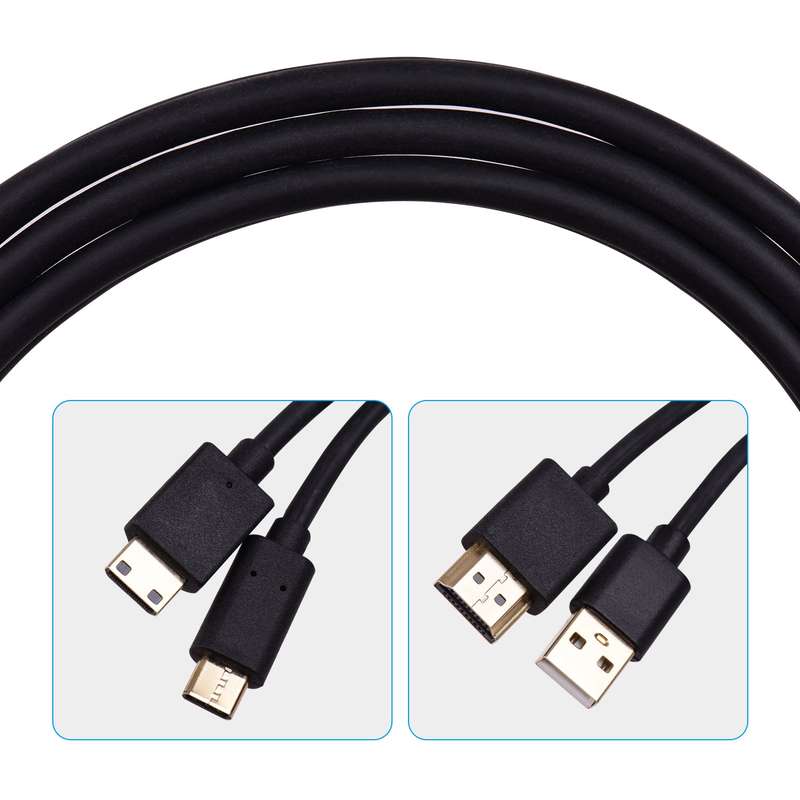 BOSTO 2-in-1 Cable for BOSTO 13HD/16HD/16HDK/16HDT/BT-16HD/BT-16HDK/BT-16HDT Graphics Drawing