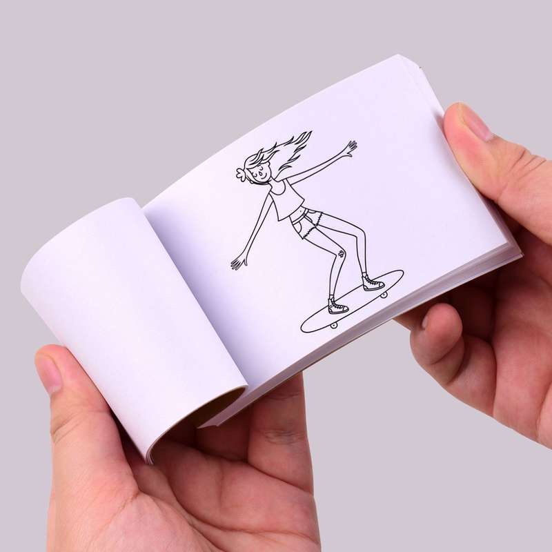 Flip Book Kit with Mini Light Pad LED Lightbox Tablet Design with Hole 300 Sheets Flipbook Pa