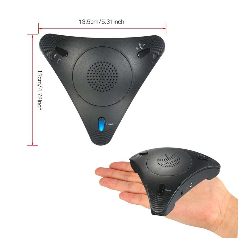 USB Conference Computer Microphone VOIP Omnidirectional Desktop Wired Microphone Built-in Spe