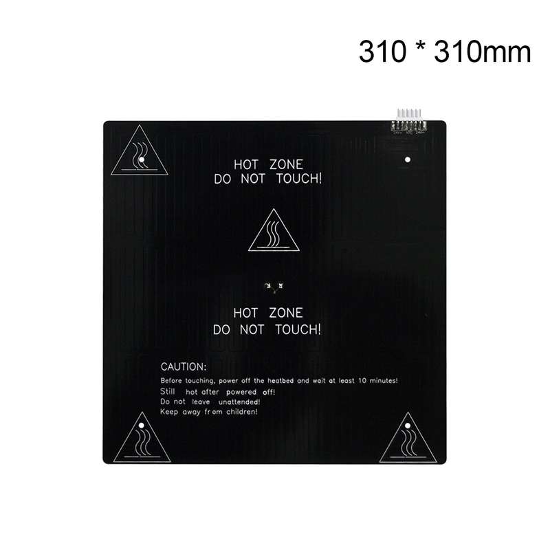 24V 3D Printer Hotbed MK3 Heating Platform Aluminum Plate 310*310*3mm with 90cm Hotbed Wire C