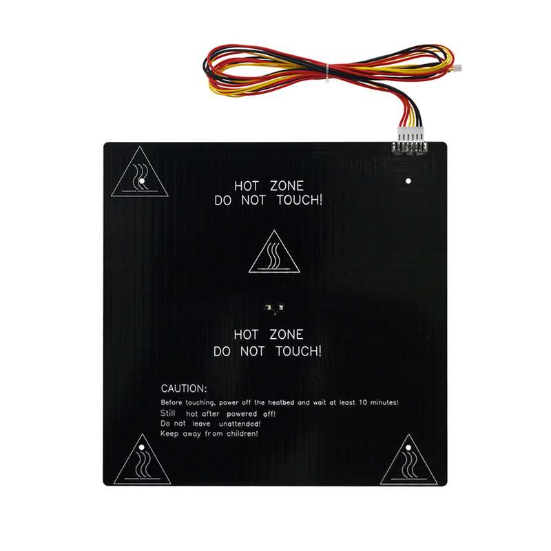 24V 3D Printer Hotbed MK3 Heating Platform Aluminum Plate 310*310*3mm with 90cm Hotbed Wire C