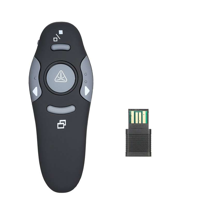 2.4GHz Wireless Powerpoint Presenter Presentation Pointer PPT Clicker with USB Receiver 360