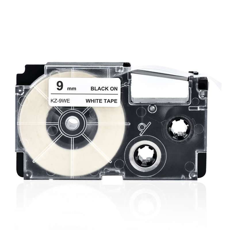 9mm Label Tape Compatible Tape Cartridge Ribbon Replacement for Casio KL-60 KL-100 KL-170 KL-