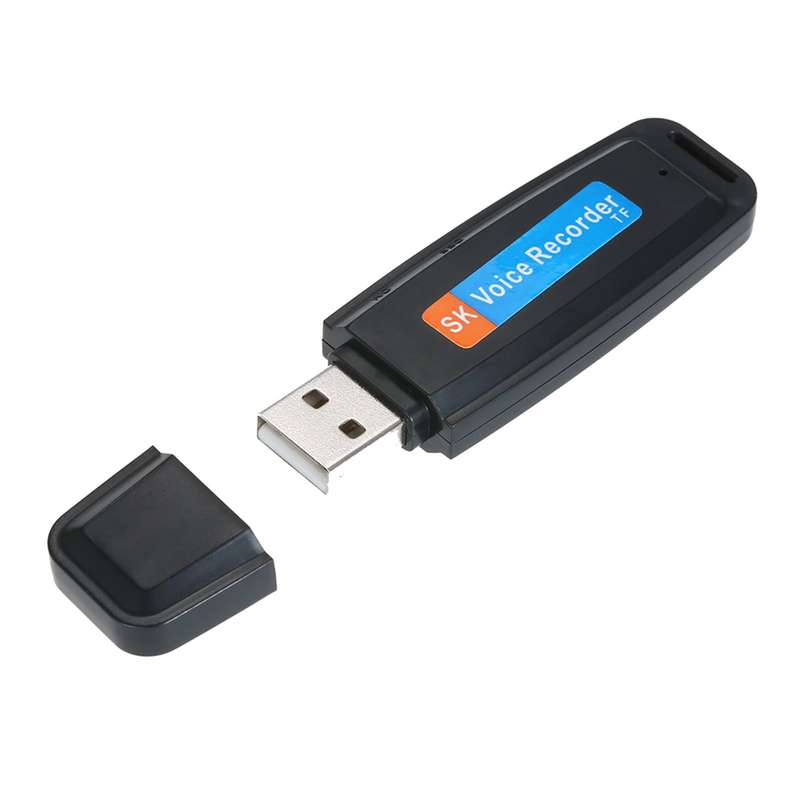 Mini Portable USB Voice Recorder Rechargeable U-Disk Recorder One-Button Recording Storage Su