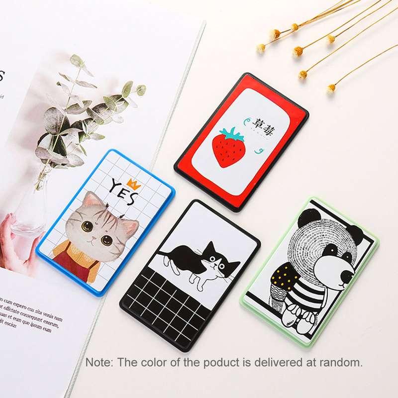 Mini Card Size Calculator Ultra-thin Cute Cartoon Solar Powered Calculator 8 Digits Display P