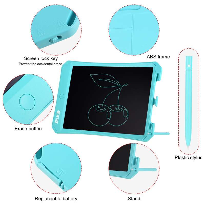 NEWYES 10.5 Inch LCD Writing Tablet Electronic Drawing Board Reusable Digital Handwriting Pad