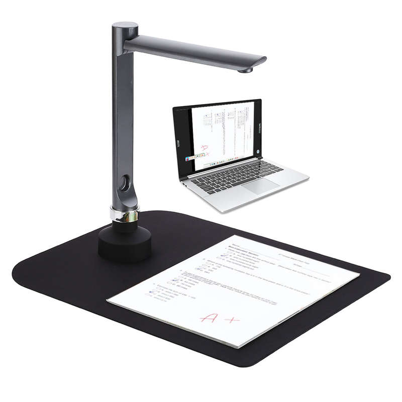 F60A USB Document Camera Scanner 5 Mega-Pixel HD Camera A4 Capture Size with LED Light Teachi