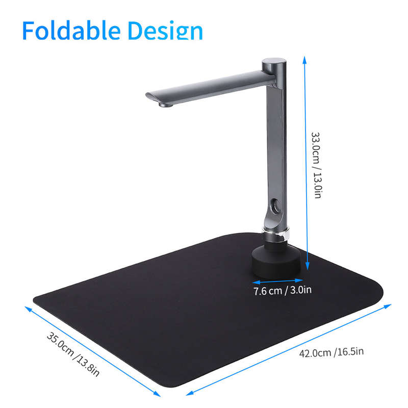 F60A USB Document Camera Scanner 5 Mega-Pixel HD Camera A4 Capture Size with LED Light Teachi