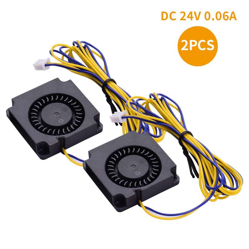 2pcs Blower Fan Brushless Cooling Fan 40*40*10mm DC 24V Compatible with Ender-3/Ender-3 Pro 3