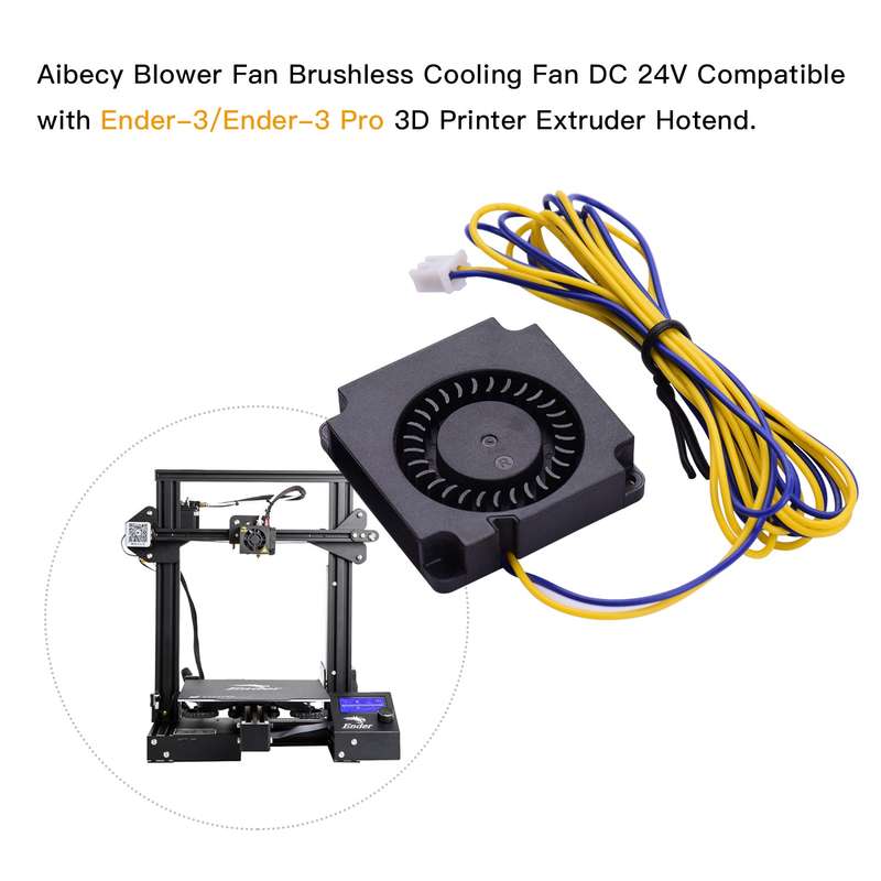 2pcs Blower Fan Brushless Cooling Fan 40*40*10mm DC 24V Compatible with Ender-3/Ender-3 Pro 3