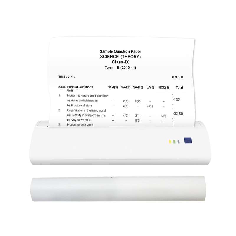 GOOJPRT A4 Portable Thermal Printer 210mm Mini Mobile Photo Printer 300dpi BT USB Connection