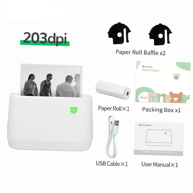 PeriPage A9 Mini Portable Thermal Notes Printer 203dpi BT Pocket Photo Mobile Printer Receipt