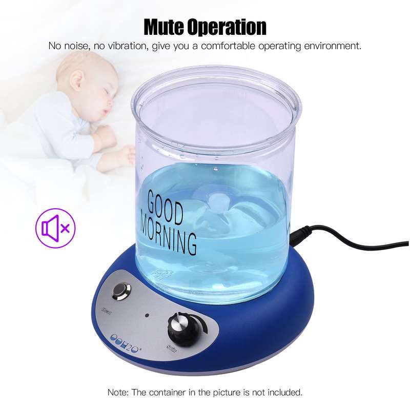 Mini Magnetic Stirrer Hot Plate Mixer Heating Stirring Machine Speed Adjusting with Stir Bar