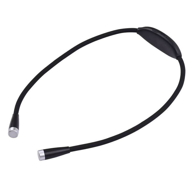 Neck Hug Reading Light Rechargeable LED Book Light Hand-Free 3 Brightness Levels for Reading