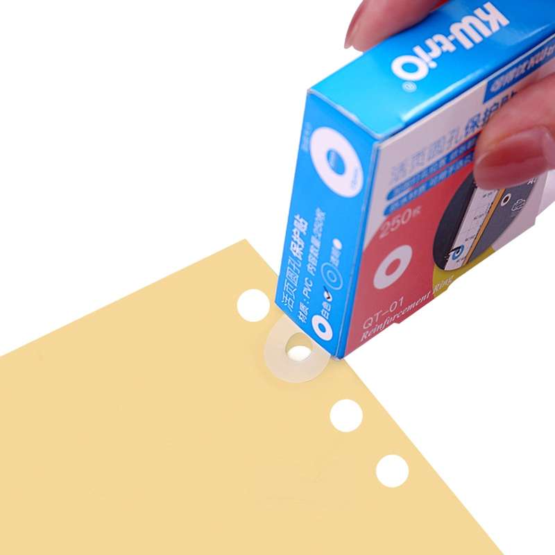 Loose-Leaf Paper Hole Reinforcement Labels Round Stickers Self-Adhesive Hole Punch Protector
