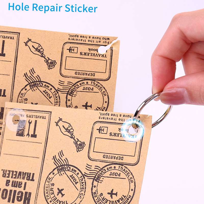 Loose-Leaf Paper Hole Reinforcement Labels Round Stickers Self-Adhesive Hole Punch Protector