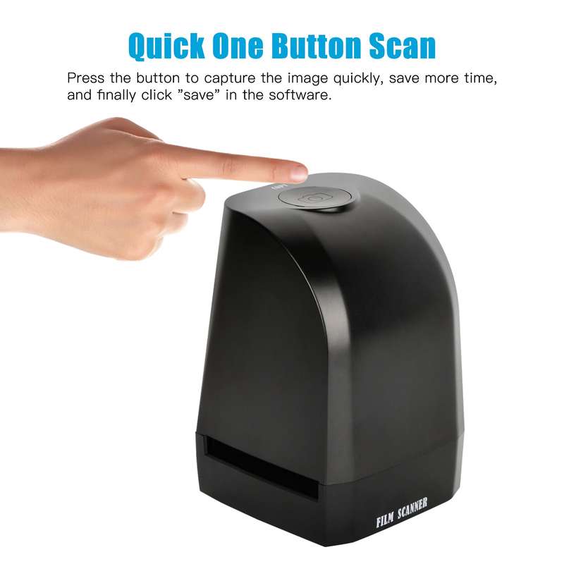 135 Film Slide Scanner Converter Portable Negative Film Scanner 8 Megapixel CMOS Convert 35mm