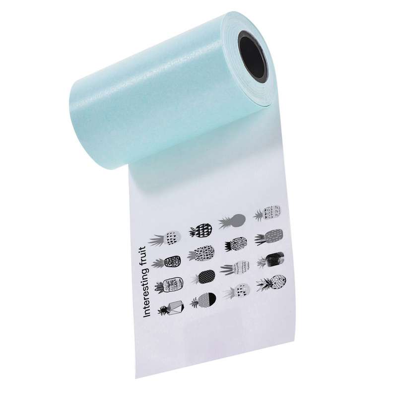 Printable Sticker Paper Roll Direct Thermal Paper with Self-adhesive 57*30mm for PeriPage A6