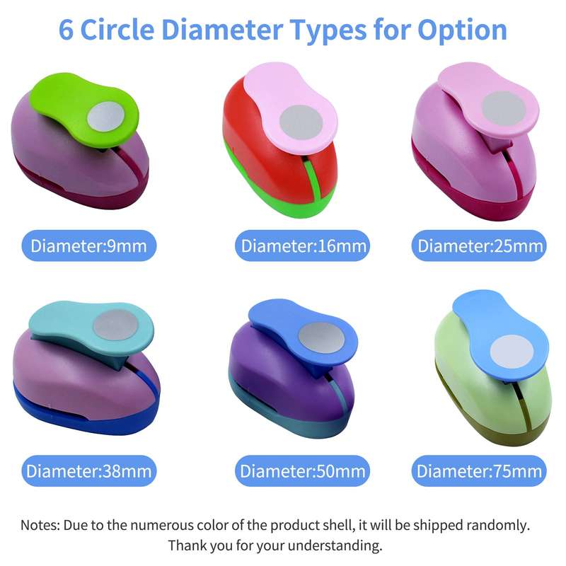 75mm Craft Hole Circle Punch Handmade Scrapbook Paper Puncher Different Size of Scrapbooking