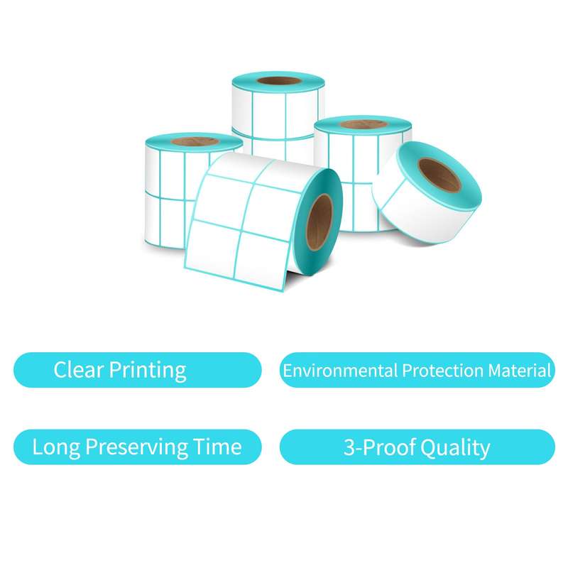 Thermal Labels for Thermal Printer All-Purpose Label Paper Sticker Self-adhesive Waterproof O