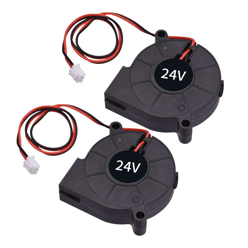 5015 Cooling Fan 50x50x15mm 12V/24V Brushless Fan Blower Fan 2-Pin Connector for 3D Printer P