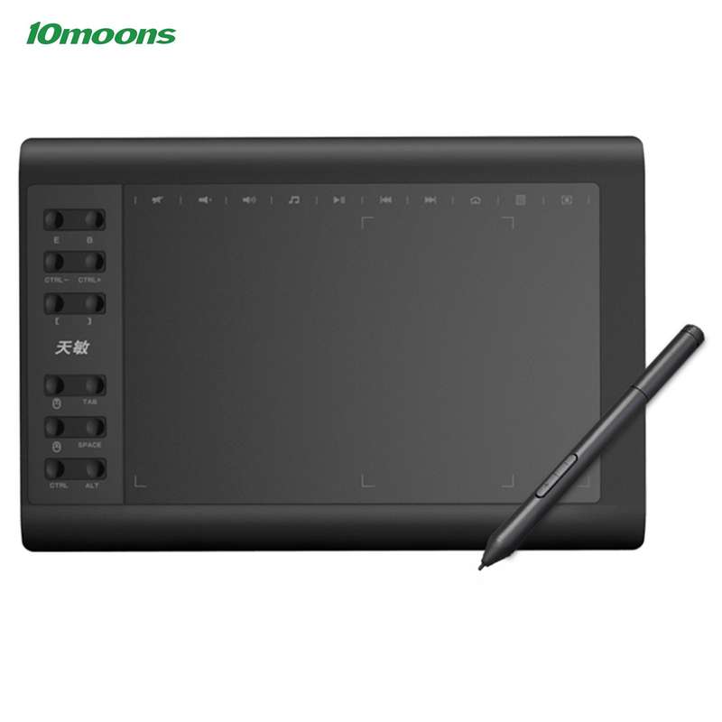 10moons G10 Digital Art Graphics Drawing Tablet 10 x 6 Inches Ultralight Art Creation Sketch
