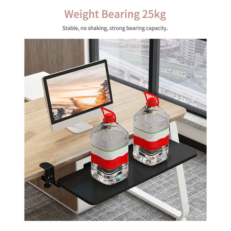Clamp On Keyboard Tray Under Desk Pull Out Platform Height Adjustable Keyboard Drawer 20.5 x