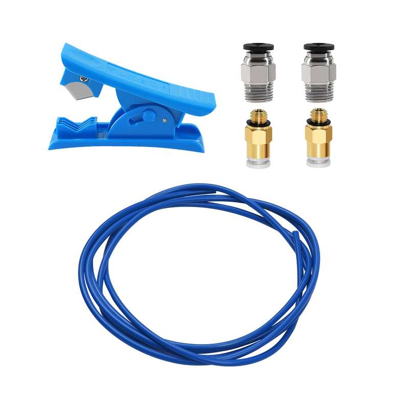 3D Printer Kit PTFE Tubing Hose Pipe 2 Meter for 1.75mm Filament with PTFE Tube Cutter 2pcs P