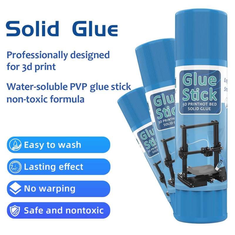 3D Printer Glue Sticks PVP Solid Glue Sticks Non-toxic Washable for Hot Bed Platform Glass Pl