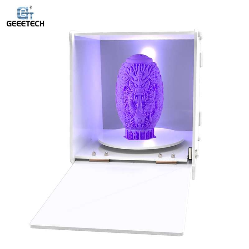 Geeetech UV Resin Curing Box with 360 Rotating Turntable UV Curing Light Station Machine Eve
