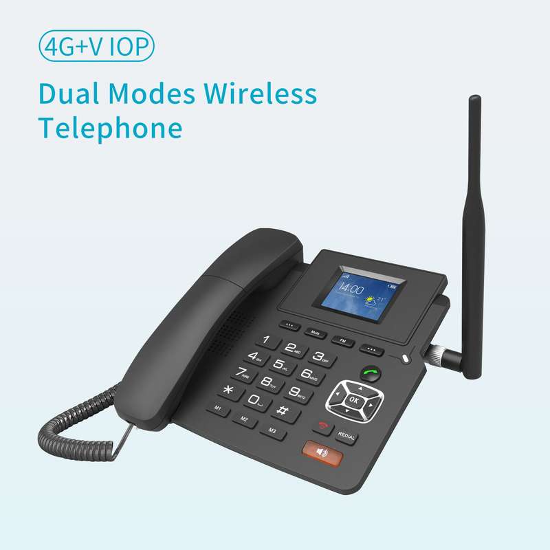 P03-4G Desktop Wireless Telephone 4G VOIP Phone Support 2 SIP Accounts WIFI SIM Card with Ant