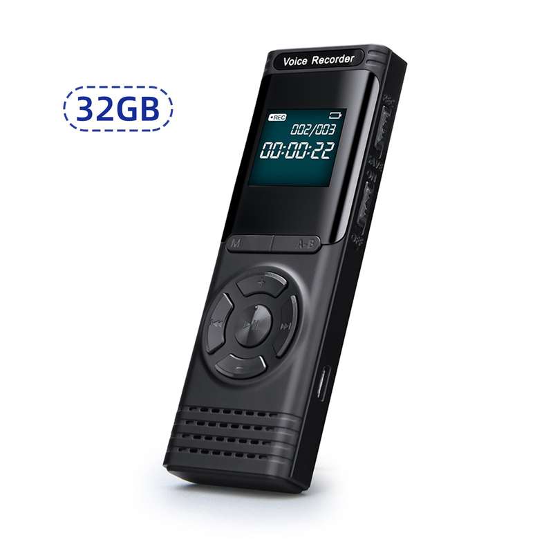 32GB Digital Voice Recorder Voice Activated Recorder Dictaphone MP3 Player HD Recording 13 Co