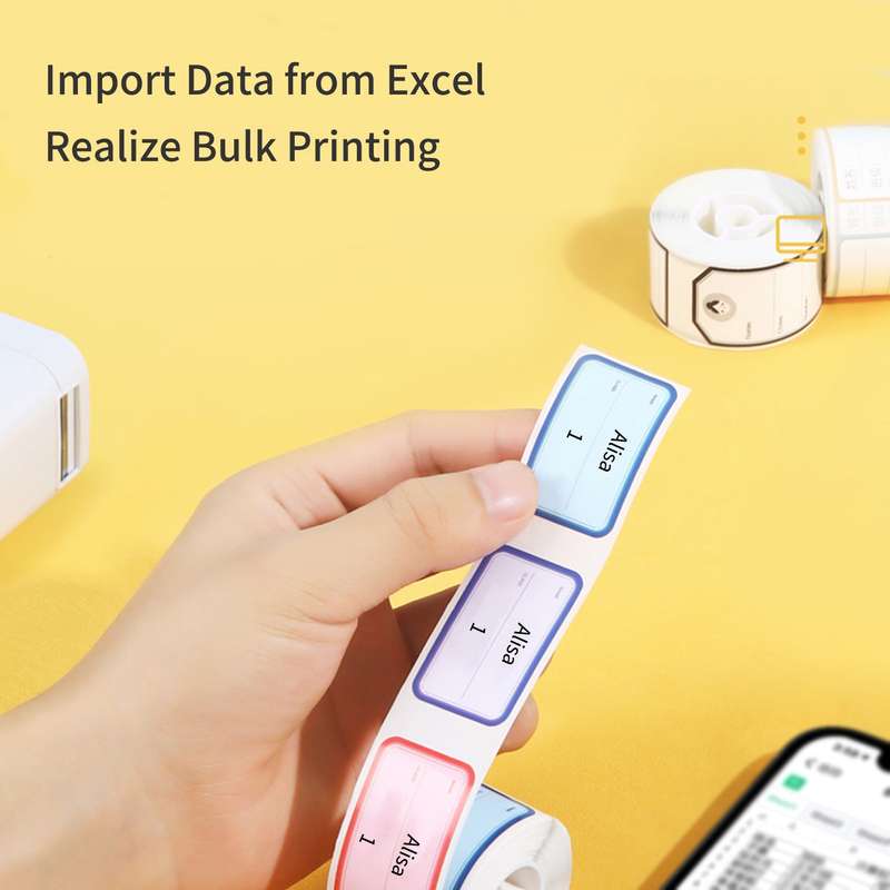 NIIMBOT D101 Label Maker Machine Mini Pocket Thermal Label Printer All in One BT Connect Prin