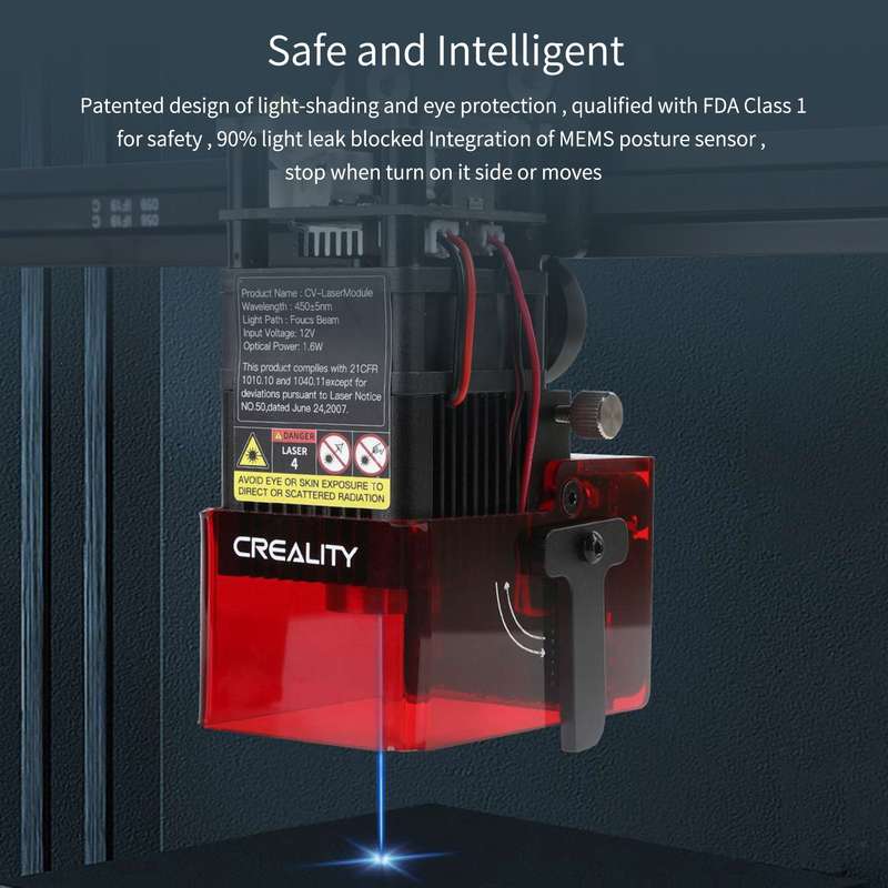 Creality 3D CV-01 Pro Laser Engraver Desktop DIY Engraving Cutting Machine Fine Laser Spot Ey