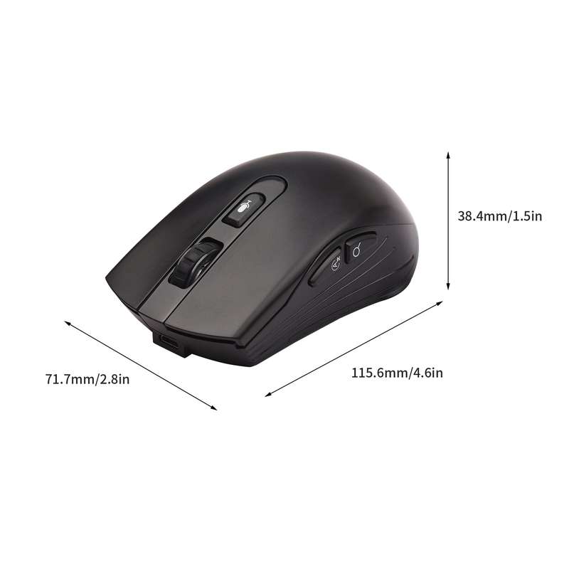 DOSMONO 2.4G Wireless Smart Voice Mouse Translator 6 Buttons for Laptop PC Computer Support W