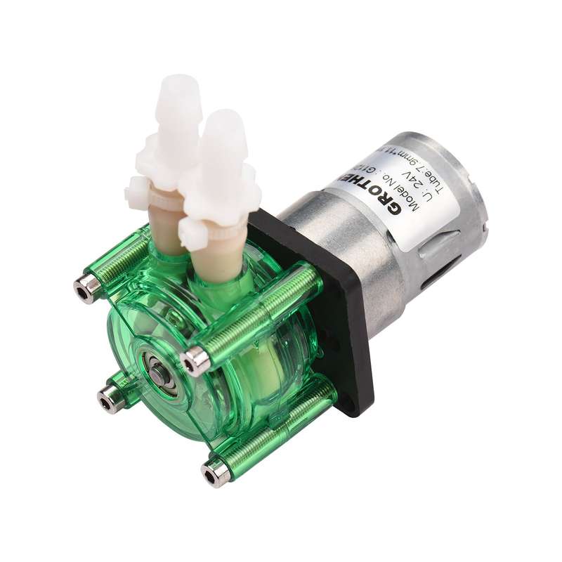 GROTHEN DC 24V Dosing Pump Peristaltic Pump Mini Water Liquid Pump Large Flowrate Peristaltic